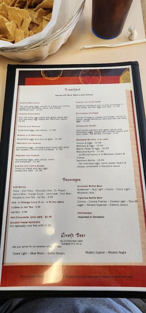 Josie's Mexican American Grill Menu image 3